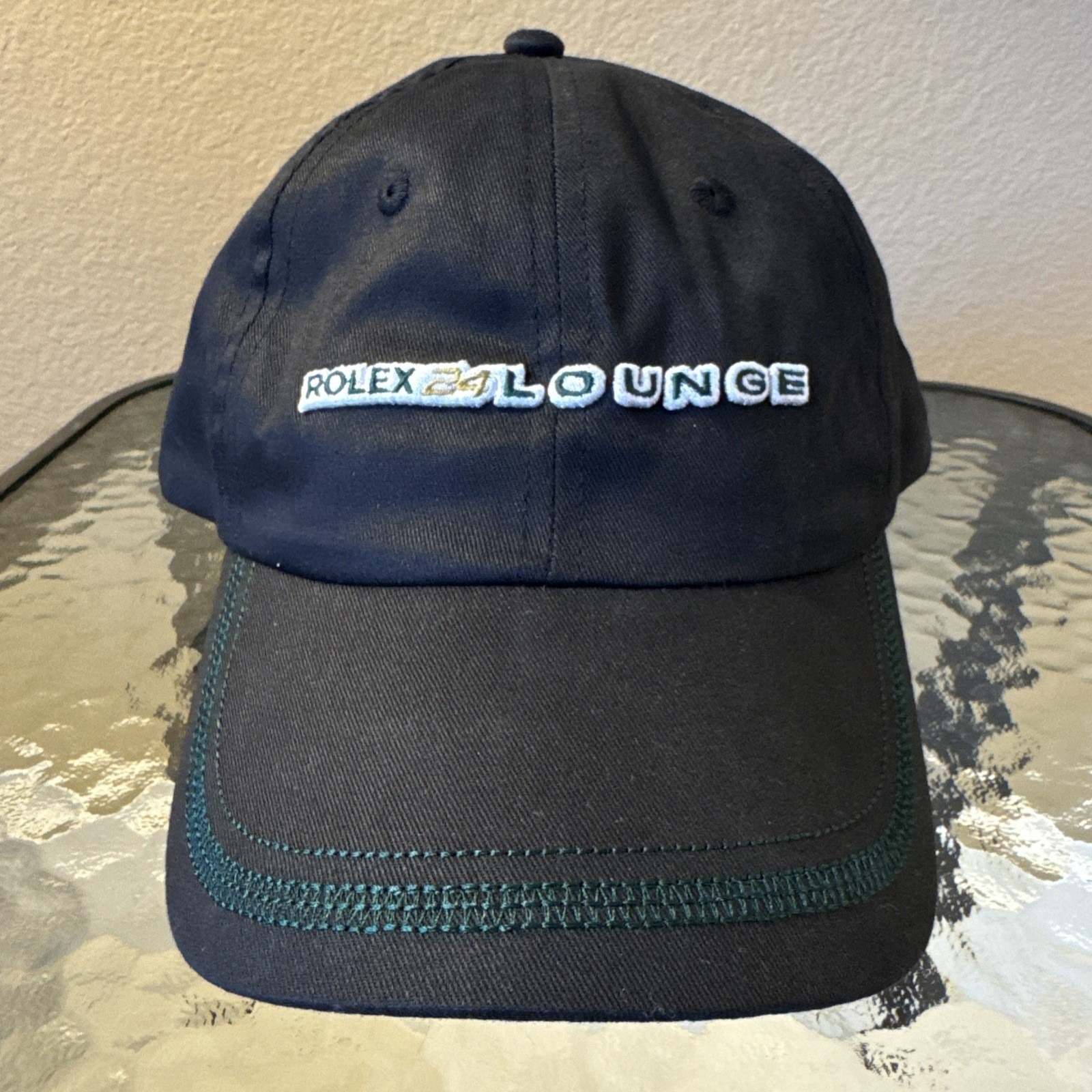 Rolex 24 Lounge At Daytona Hat Black Green New Embroidered Rolex 24 Hour Race